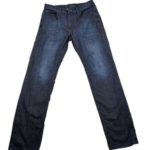 Mott & Bow Slim Mosco Jeans Mens 32x32 (30x31) Dark Wash Blue Stretch Straight